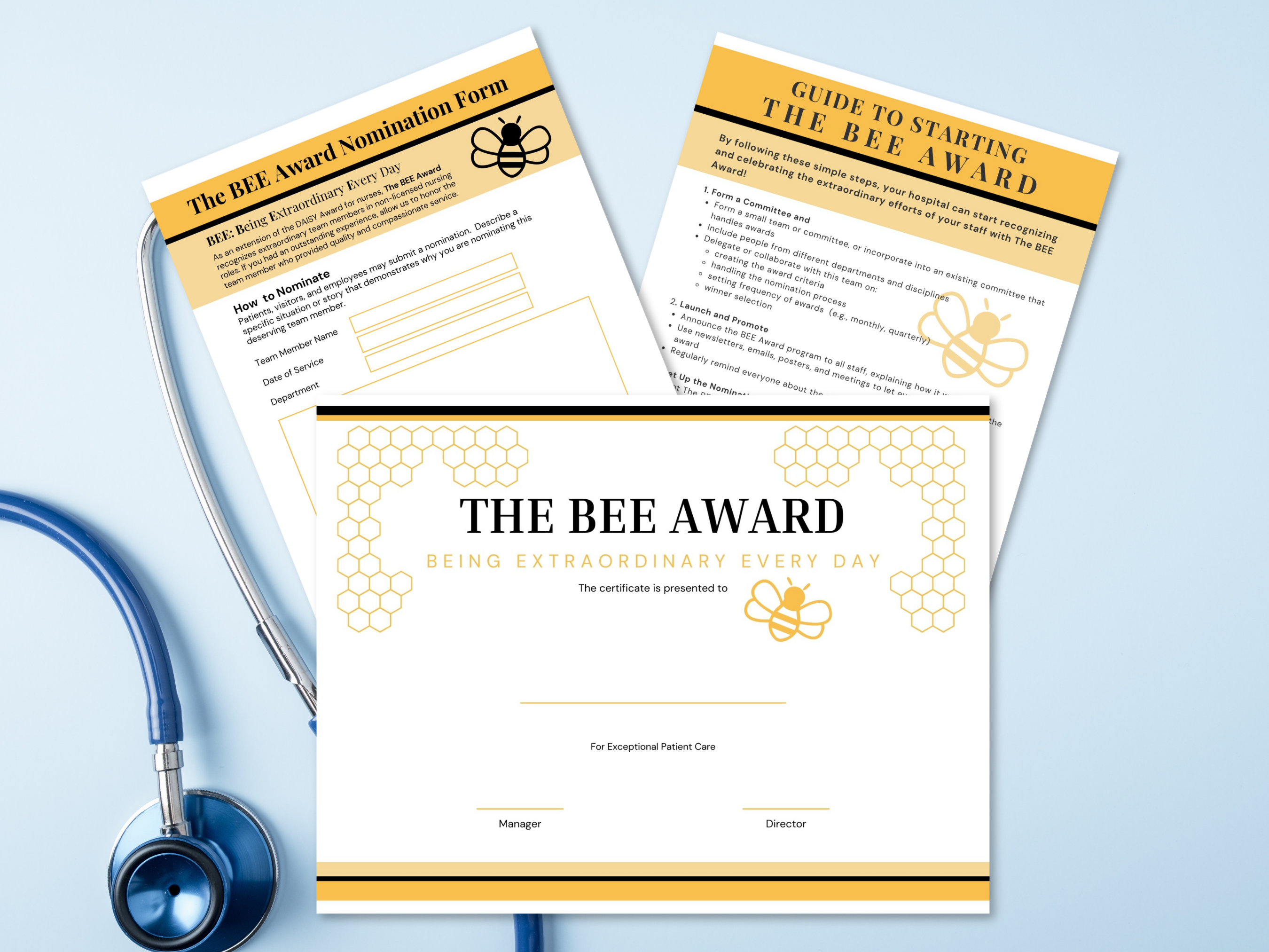 BEE Award <br> Printable Bundle