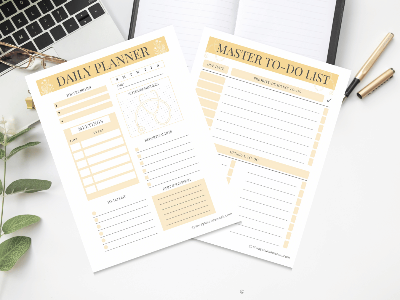 Daily Planner & To-Do List Canva Template